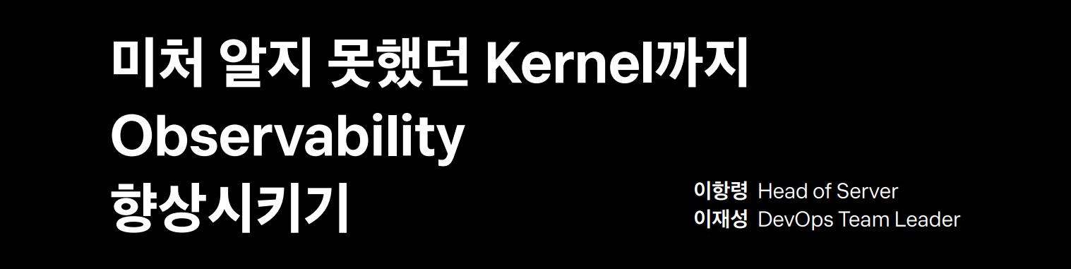 미처 알지 못했던 Kernerl 까지 Observability 향상시키기 (feat. 토스 이항령, 이재성)